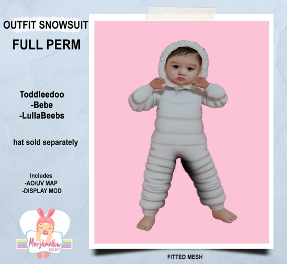 *MB* Full perm OUTFIT SNOWSUIT (TD,BBT,LB)