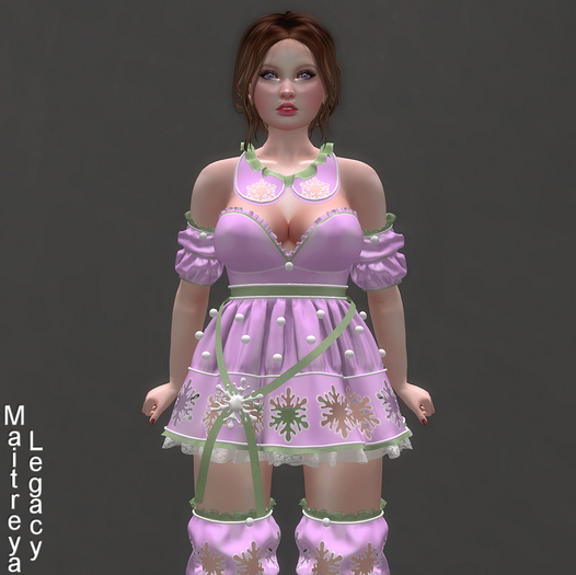 * Winter Is Coming * Pink & Green Outfit *