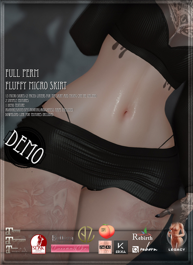 [SG] Fluffy Micro Skirt DEMO