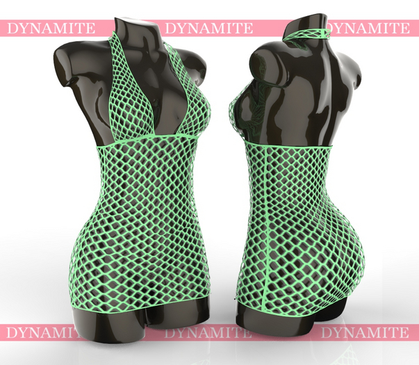 Green Transparent Dress