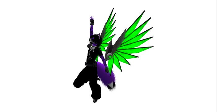 Gyberg wings - GREEN