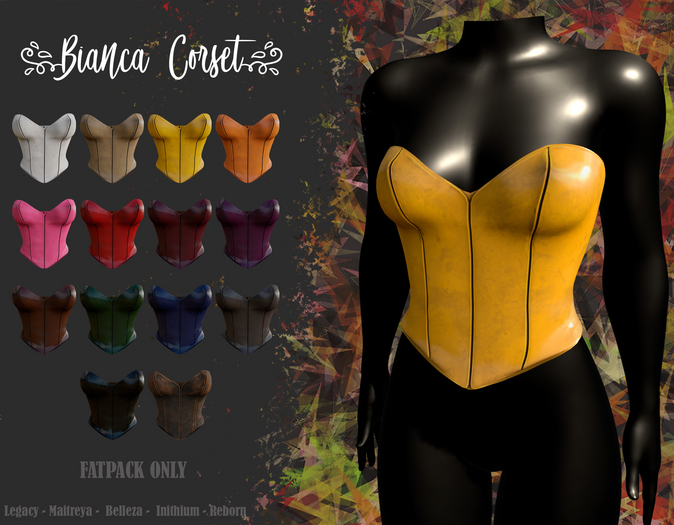 //R3D// Corset Bianca