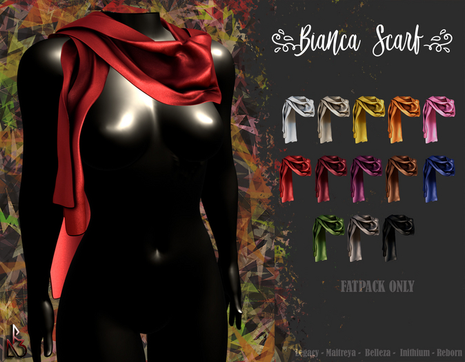 //R3D// Scarf Bianca