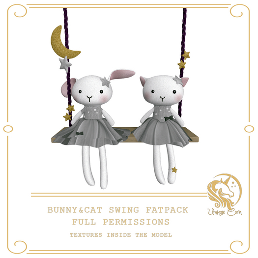 Full Perm Bunny and Cat  Swing Fatpack