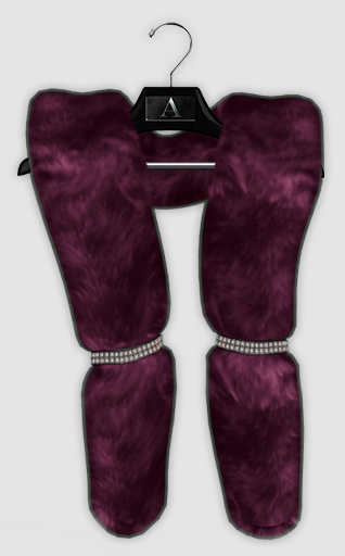 .:Avanti:. Nairah Fur Stole - Burgundy