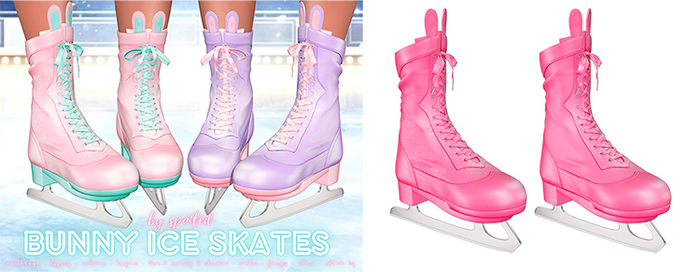 Spoiled - Bunny Ice Skates Hot Pink