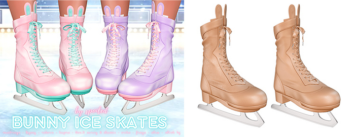 Spoiled - Bunny Ice Skates Light Tawny