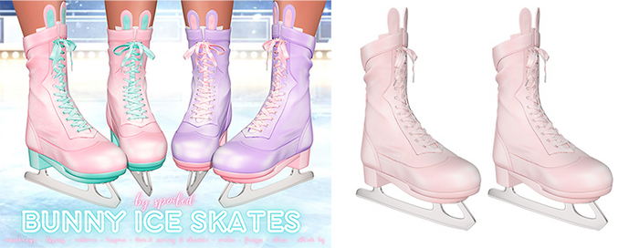 Spoiled - Bunny Ice Skates Pale