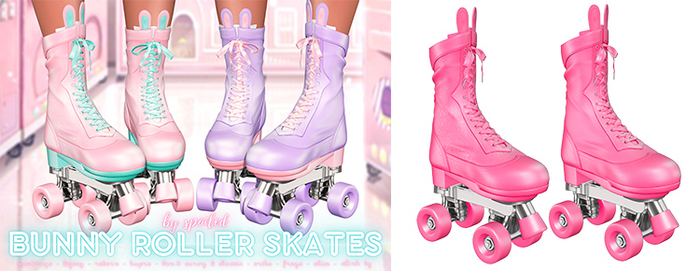 Spoiled - Bunny Roller Skates Hot Pink