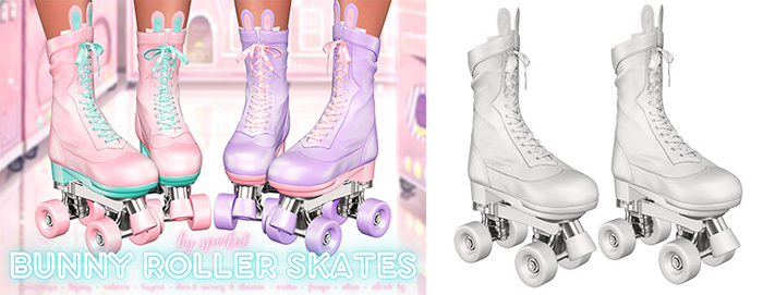 Spoiled - Bunny Roller Skates Washed Out