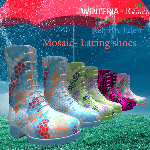 *Winteria* Mosaic- Lacing shoes - Rebirth