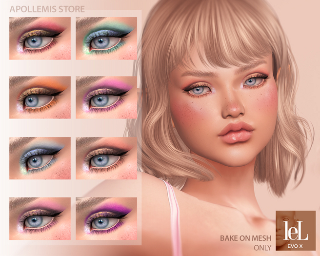Foil Eyeshadows APOLLEMIS Store Lelutka EVO X BOM