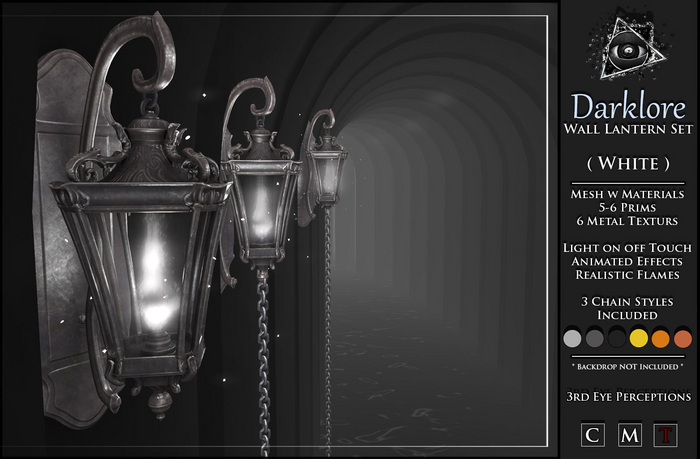 Darklore Wall Lantern White