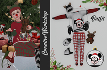 C/W Outfit Christmas Deer White Red Black Rebirth