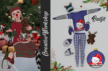 C/W Outfit Christmas Deer Blue White Rebirth