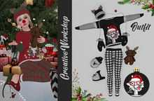 C/W Outfit Christmas Deer Blck White Rebirth