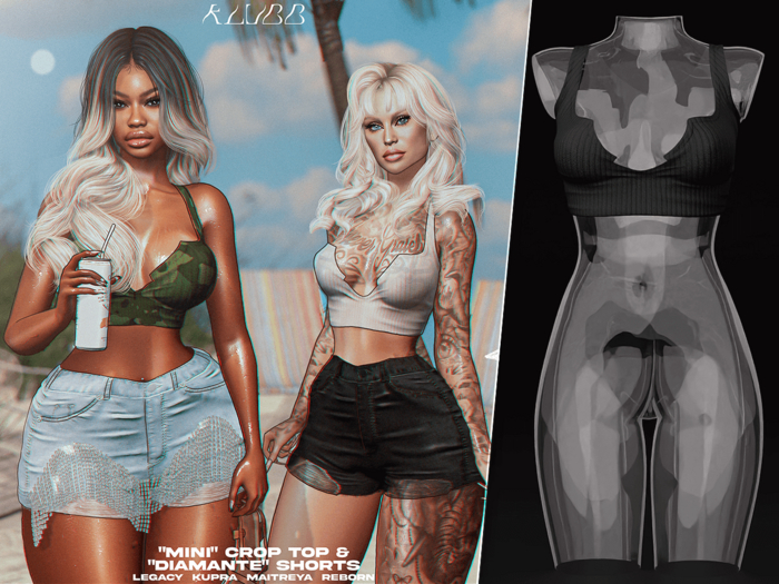#KLUBB "Mini" Crop Top [Black]