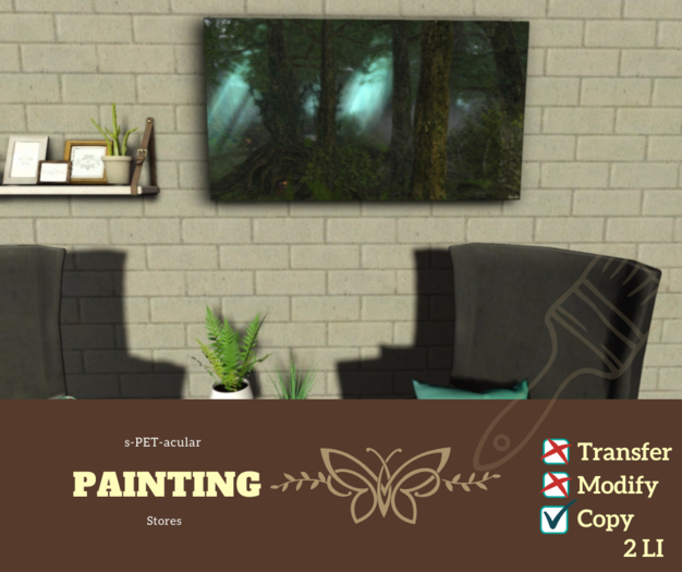 Dark Forest Painting