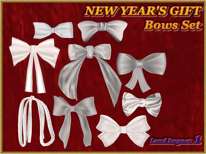 NEW YEAR'S GIFT - Bows Set (Full perm)