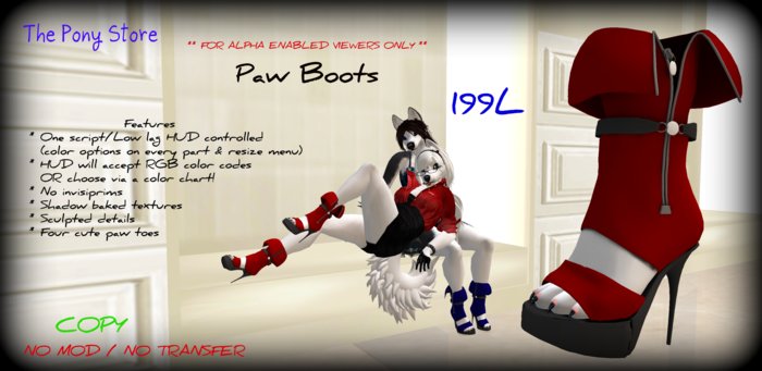 The Pony Store - Paw Boots (four toe) BOXED