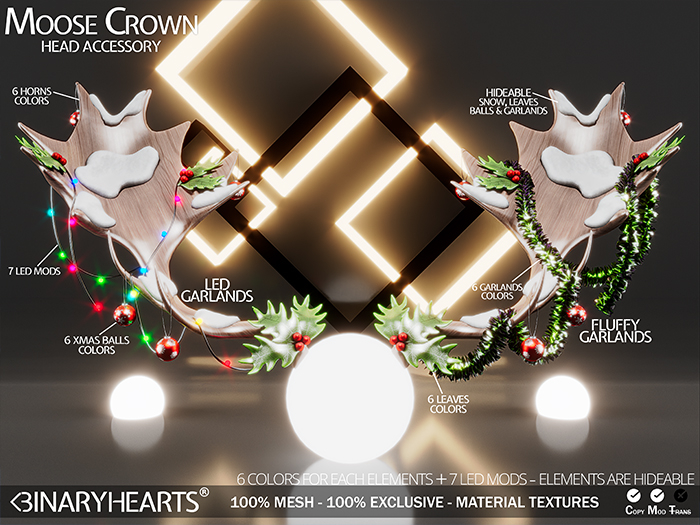 NEW - Moose Crown (FATPACK) - <3H - BINARYHEARTS