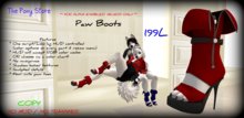 The Pony Store - Paw Boots DEMO BOXED