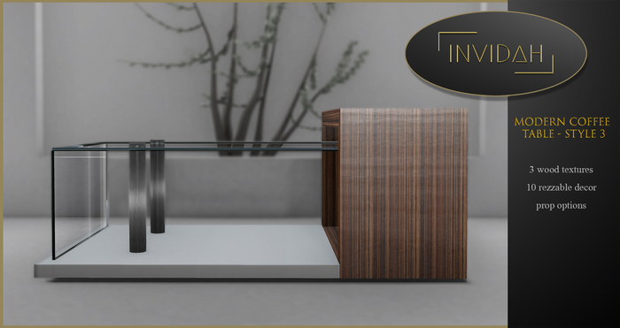 Invidah* Modern Coffee Table (Style3) BOXED