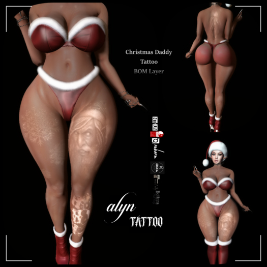 [ALYN]Christmas Dady Tattoo - Bom