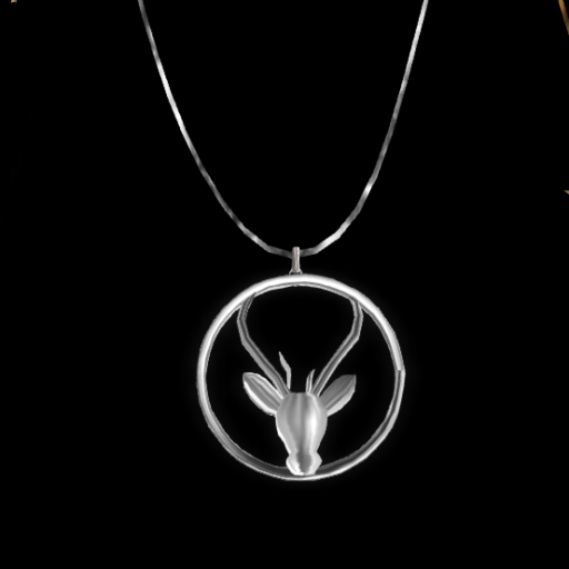 Holiday GIFT! -  Silver Reindeer Necklace
