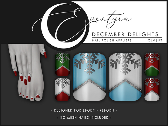 Eventyra - Reborn Nail HUD - December Delights