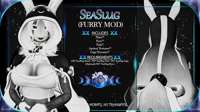 FK* SeaSlug ☾☾Black☽☽ ☾☾Furry Mod☽☽ ☾☾BOM☽☽