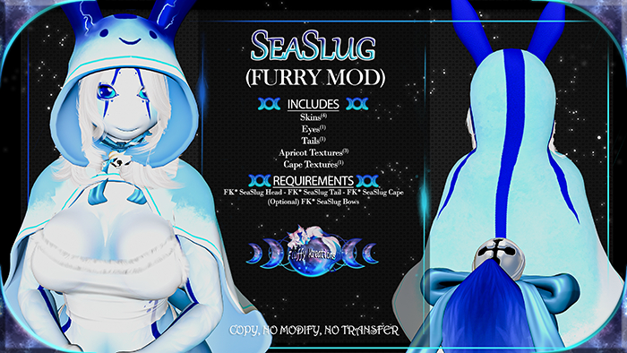 FK* SeaSlug ☾☾Blue☽☽ ☾☾Furry Mod☽☽ ☾☾BOM☽☽