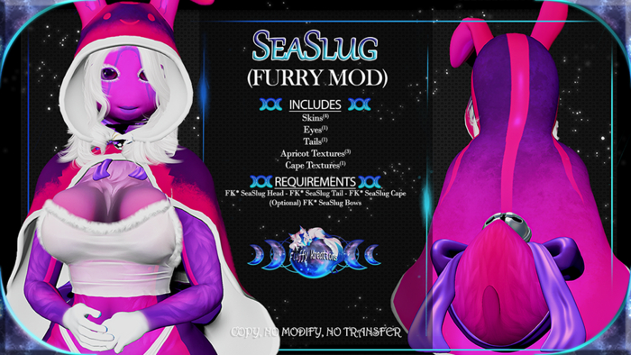 FK* SeaSlug ☾☾PurpPink☽☽ ☾☾Furry Mod☽☽ ☾☾BOM☽☽