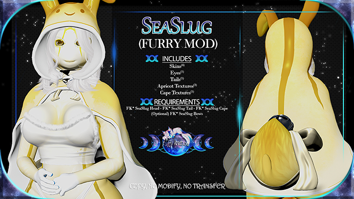 FK* SeaSlug ☾☾Yellow☽☽ ☾☾Furry Mod☽☽ ☾☾BOM☽☽