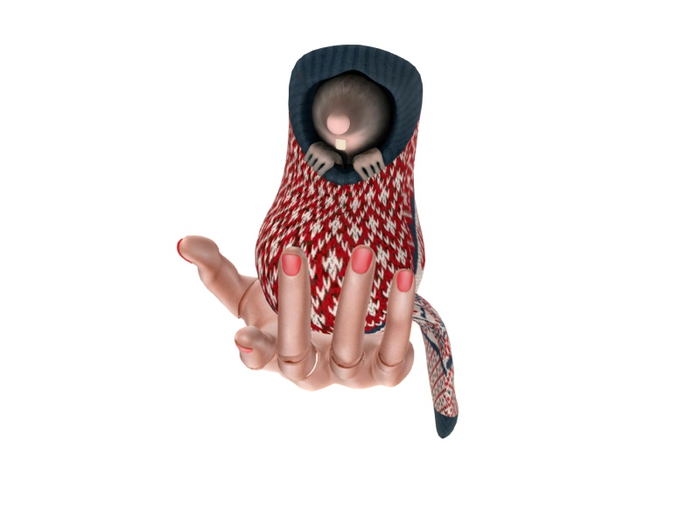 6- #187# Remy in Xmas Sock Red