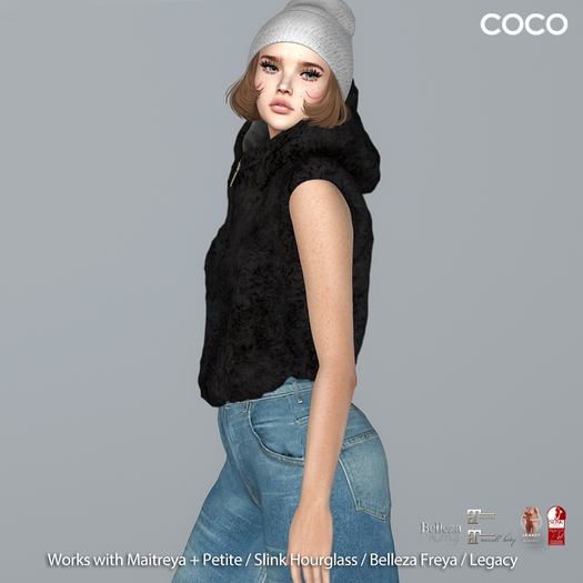 *COCO*_HoodedVest_Black