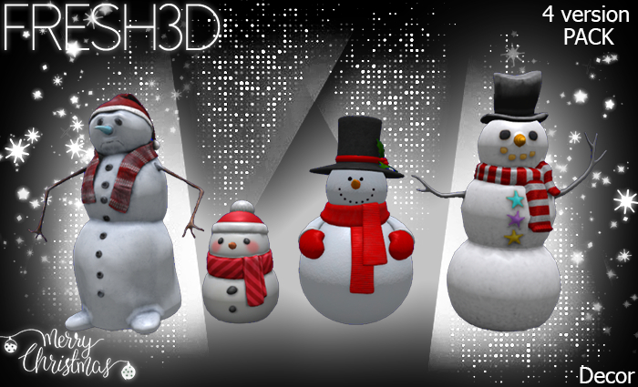 FRESH3D Snowman Pack