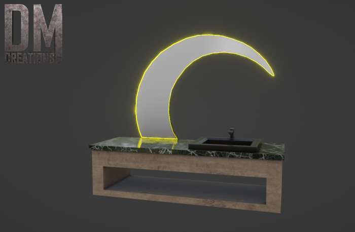 Bathroom Moon Full Perm Mesh