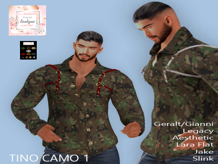 "n'Click Style" TINO SHIRT CAMO1 MEN 