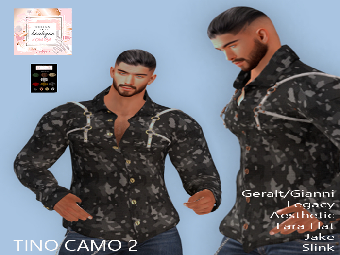 "n'Click Style" TINO SHIRT CAMO2 MEN