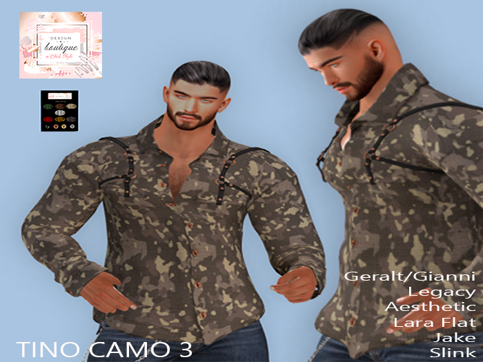 "n'Click Style" TINO SHIRT CAMO3 MEN