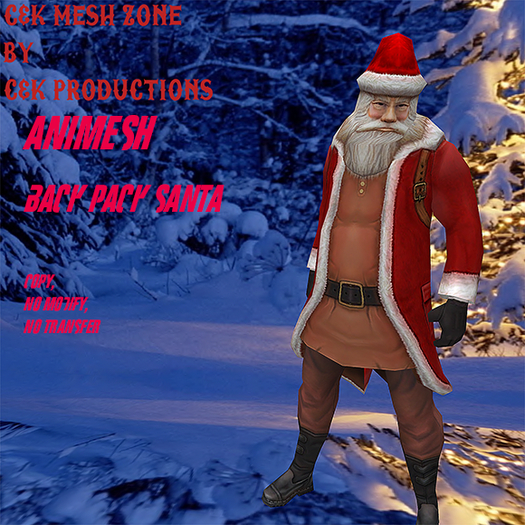 back pack santa