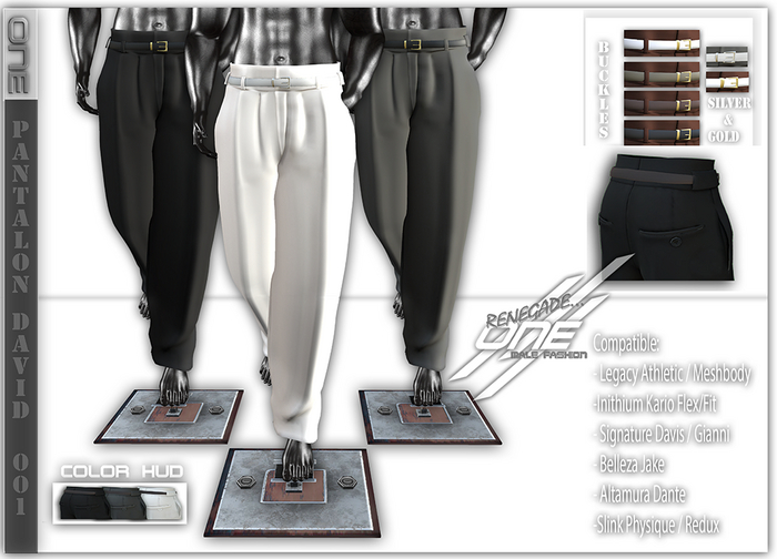 -ONE-Pantalon David  HUD (Color SET 2)
