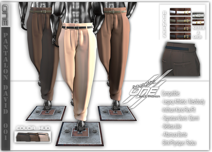 -ONE-Pantalon David  HUD (Color SET 4)