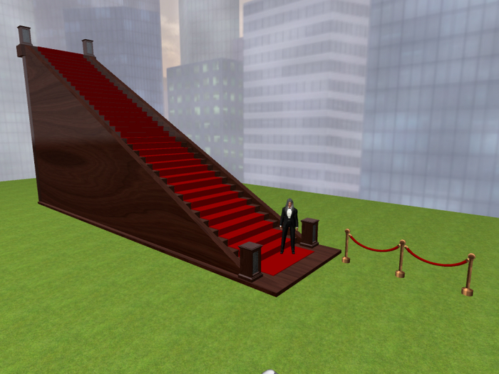 Stairway straight 10m high finished