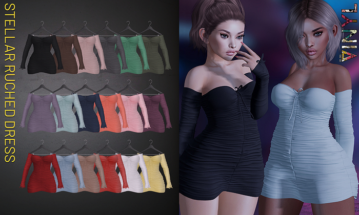 VINYL - Stellar Ruched Dress Pak Fatpak