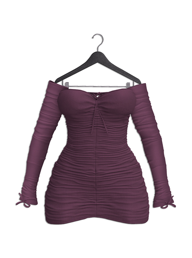VINYL - Stellar Ruched Dress Pak Purple