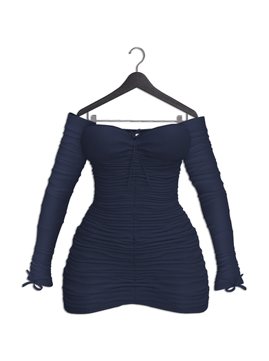 VINYL - Stellar Ruched Dress Pak Navy