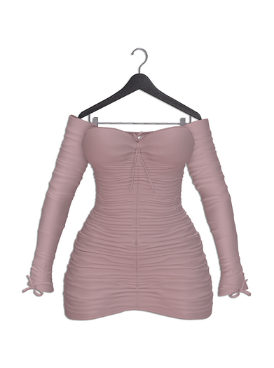 VINYL - Stellar Ruched Dress Pak Cream