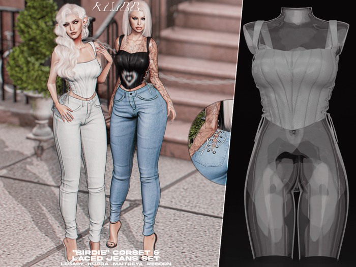 #KLUBB "Birdie" Corset [Razor Blade]